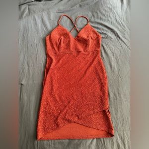 Burgundy crisscross dress